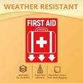 thumbnail image 3 of 10Pcs First Sign Sticker PVC Waterproof First Kit Sign Stickers Decal for Hospitals Business Shop Car Self Adhesive Emergency First Sign Labels for Wall Glass 5.1x7.1 Inch DIY, 3 of 8