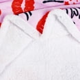 thumbnail image 7 of Catalonia Sherpa Blanket Plush Throw, Fleece Reversible Blankets for Bed and Couch, Super Soft Comfy Warm Fuzzy TV Blanket, 50" x 60", Pink Kiss, 7 of 7