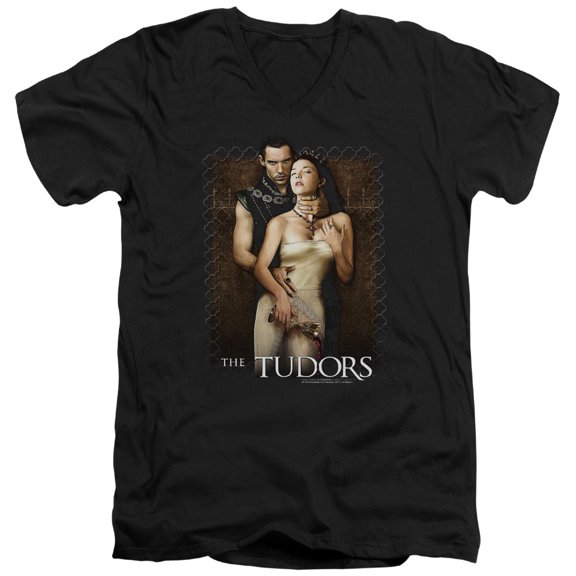 Tudors - Spilt Wine - Slim Fit V Neck Shirt - XX-Large