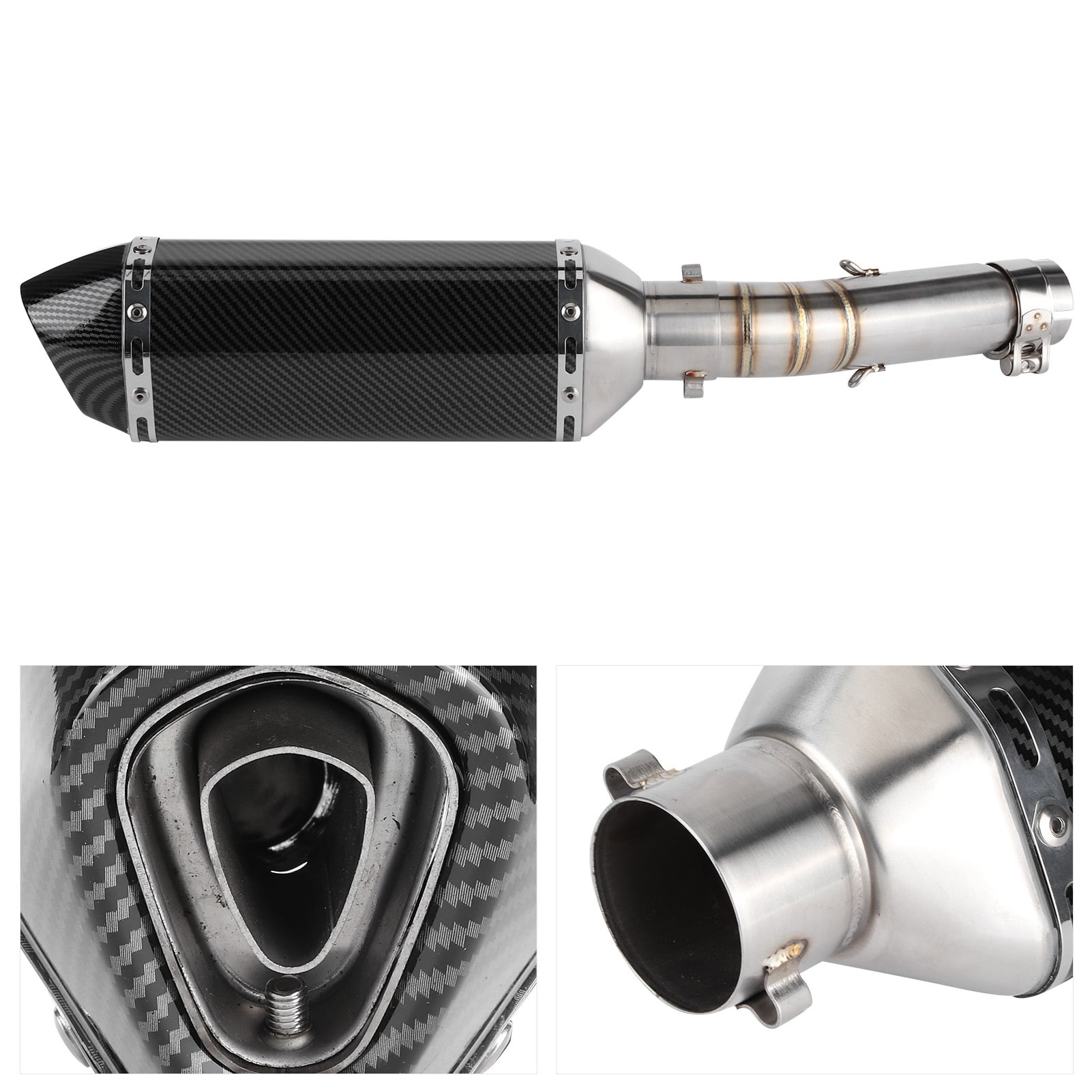 Model B Motorcycle Exhaust System Pipe Slip-On For Honda CBR500R 2013-2015 