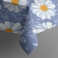thumbnail image 5 of Blue Daisy Flower Pattern Square Tablecloth,Waterproof Square Table Cover,Wipeable Spillproof Washable Table Cover for Home Kitchen Party Decor 52"x52"(132x132cm), 5 of 6