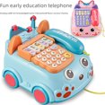 thumbnail image 1 of Máquina de aprendizaje de historias con rompecabezas de educación temprana para niños, juguete para teléfono para bebés, coche con luz multifunción, juego de cuentas con música, 1 of 5