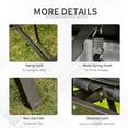 thumbnail image 6 of Outsunny 3 Person Patio Swing Chair Bench Outdoor Convertible Hammock Bed with Adjustable Canopy, Cushion, Pillows for Porch, Backyard, Garden, gray, 6 of 9