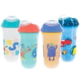 thumbnail image 1 of Taza de Transición Aislada Nuby Animales Acuáticos y Formas Blancas sin Derrames para Niños, 1 of 8
