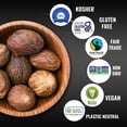 thumbnail image 2 of 5Senses Whole Nutmeg in Shell – Warm Serenade | Single Origin, Non-GMO, Fair Trade | Premium Handpicked Nutmeg from Munnar, Western Ghats, India | Kosher, Plastic Neutral Whole Spice (7oz/200g), 2 of 7
