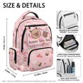 thumbnail image 5 of HELLHERO Sweet Capy Boba 17 Inch Kids Backpacks with Padded Shoulder Straps, Large Capacity Polyester School Bag for Elementary Back to School, 5 of 8
