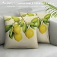 thumbnail image 3 of HENGT &nbsp;Fruit Pillow Covers Fresh Lemon with Green Leaf Decorative Pillow Cover Square &nbsp;Pillowcase Decor Indoor Outdoor Home Couch, 3 of 5