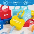 thumbnail image 3 of HLONK Kids Toys Number Lock & Key Counting Cognition Educational Toy Number Matching Homeschool Math Toys Early Learning Preschool Activities Toys Games for 3 Years Old Toddler Chirstmas, 3 of 7