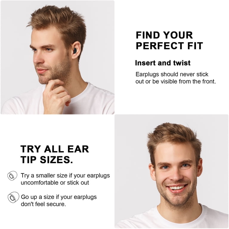Unitc Reusable Silicone Ear Plugs, -25dB Noise Reduction photo 6