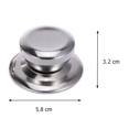 thumbnail image 1 of 4 Pcs Boutons de Couvercle de Casserole Couvercle de Casserole Bouton Poignée Universel Remplacement de Couvercle de Cuisine, 1 of 10