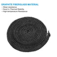 thumbnail image 4 of Uxcell 3/8"x 1/8"x73" Wood Stove Gasket, 2 Pcs Graphite Fiberglass Flat High Temperature Resistance Seal Rope, Black, 4 of 6