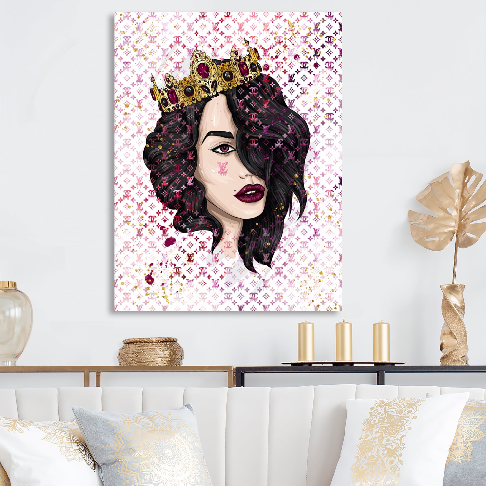 Designart Designer Female Royalty I Canvas Wall Art