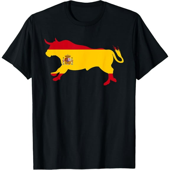 t-shirt Spain Spanish Flag Souvenir Toro Espa?a Bull Silhouette T-Shirt mens t shirt,black,women,funny,misfits,men,journey