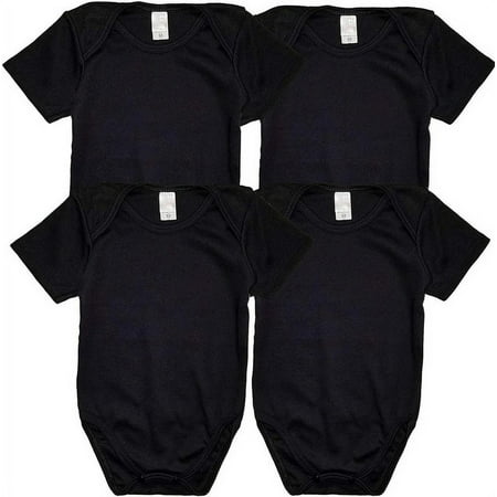 

B-One Kids Baby 100% Cotton Super Soft Solid Bodysuits 4-Pack