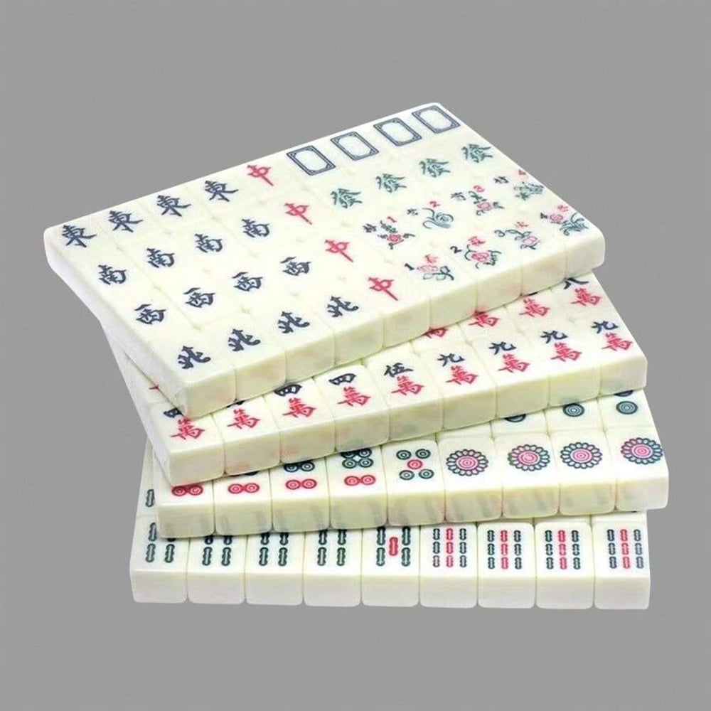 Portable Mini Mahjong Set, Originating From Chinese Entertainment Games, Travel Outdoor Hand-rub Mahjong, Festival Party Game, Birthday Party Game