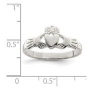 Sterling Silver Solid Claddagh Ring QR960