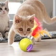 thumbnail image 4 of KMWGRE 2025 Upgraded Interactive Cat Toy Smart Automatic Rolling Pet Electronic Motion Activated Indoor Play Companion with Agile Movement Yellow One Size, 4 of 6