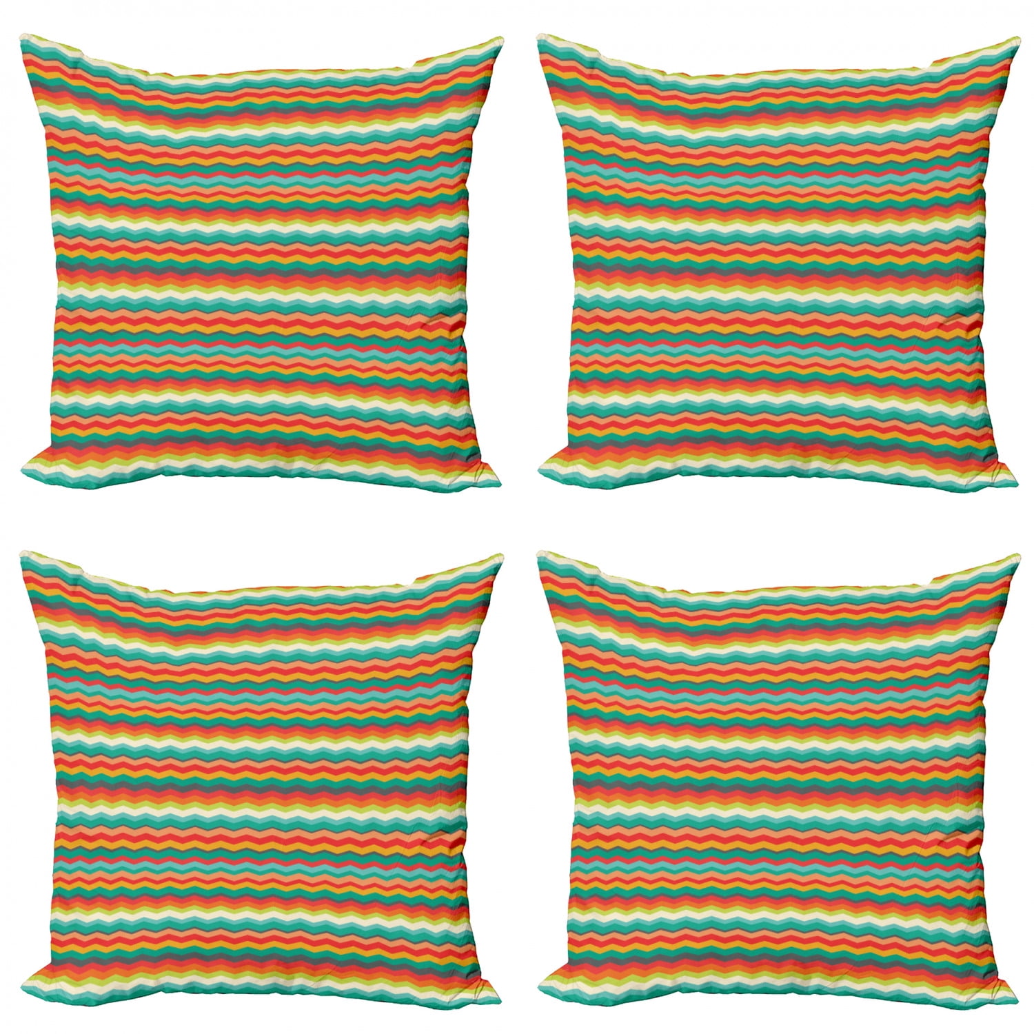 Geometric Stripe Wave Zig Zag Pillow Case Cushion Cover Linen Cotton Home 