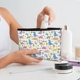 thumbnail image 7 of Hirioo Cute Dinosaur for Paper Reusable Cosmetic Bag Zipper Encouragement Travel Pouch Toiletry Bag for Women Girls, 7 of 7