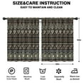 thumbnail image 2 of Blackout Kids Curtains,Brown Geometric Triangle Square Pattern Childrens Insulated Curtains Set Of 2,Bedroom Essentials,Toddler Room Decor 42x54in(106x137cm), 2 of 5