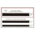 thumbnail image 5 of EXCLUSIVE HOME Topper 1" Curtain Rod and Finial Set, Matte Bronze, Adjustable 84"-160", 5 of 9