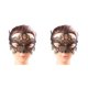 thumbnail image 1 of Qarigey Gargantilla de vampiro cubre pieza facial ancha de piedras preciosas ligeras para Cosplay en un ambiente cálido para fiesta M015 M015 2Conjunto, 1 of 6