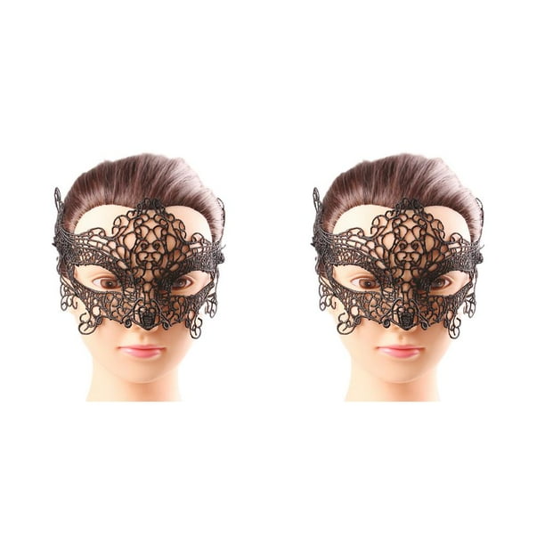 Qarigey Gargantilla de vampiro cubre pieza facial ancha de piedras preciosas ligeras para Cosplay en un ambiente cálido para fiesta M015 M015 2Conjunto