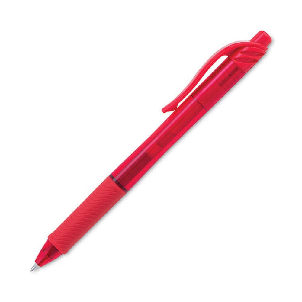 Energel-X Gel Pen, Retractable, Medium 0.7 Mm, Red Ink, Red Barrel, Dozen | Bundle of 5 Dozen