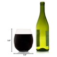 thumbnail image 2 of XL Stemless Wine Glasses - Jumbo 2-Pack - Holds Entire Wine Bottle - Oversized Wine Glass Set - Clear Glassware for Parties & Gifts, 2 of 2