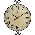 thumbnail image 3 of MODE HOME 17 Inch Vintage Wrought Iron Wall Clock, Retro Gold Finish, Silent & Battery Operated Decorative Clock for Living Room, Kitchen, Bedroom, 3 of 9