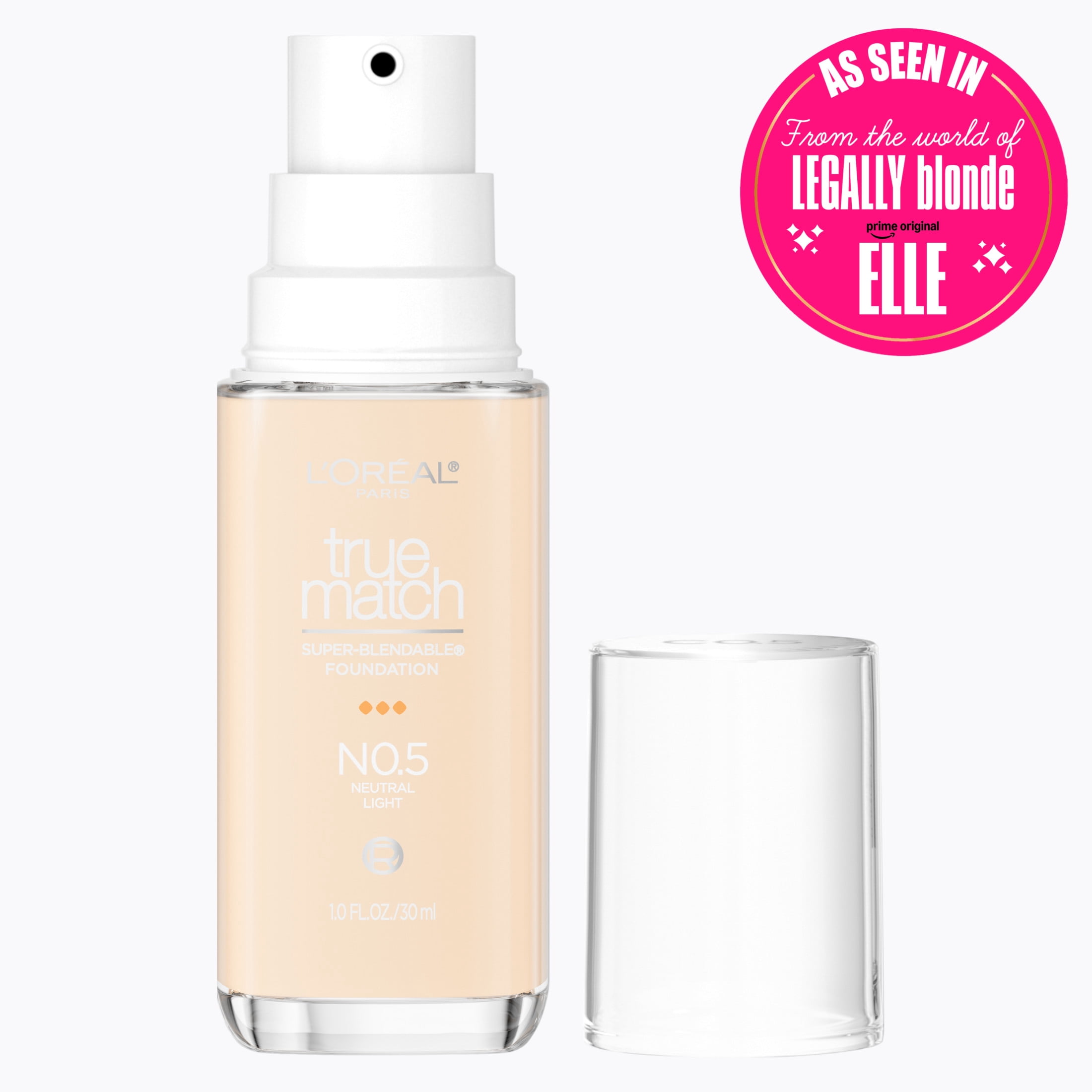 (2 pack) L'Oreal Paris True Match Cream Foundation Makeup, N0.5 Neutral Light, 1 fl oz