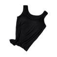 thumbnail image 4 of Tops de entrenamiento de soporte para de tanque para mujeres para entrenamiento gimnasio de fitness caminando verano Negro, 4 of 8