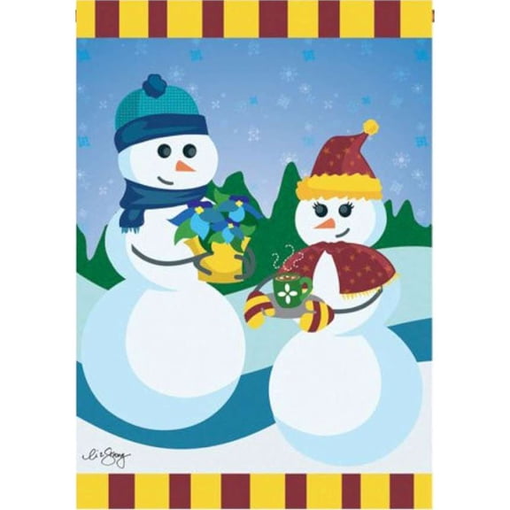 Premier Brilliance House Flag - Dating On Snowy Slope