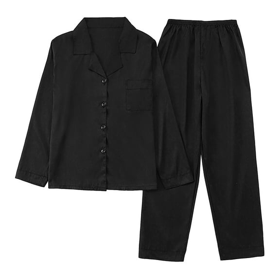 Womens Pajama Shorts – Summer 2 Piece Button Down Pajamas Thin Long Sleeve Suit Spring And Autumn Ice Silk High Sense Ink Painting Leisure Home Clothing