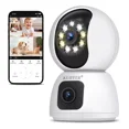 thumbnail image 1 of Kuiiyer® 4mp Cámara De Seguridad Vigilancia Wifi Doble Lente Mascota Bebe Admite Intercomunicador Bidireccionalvisión Nocturna A Todo Color, 1 of 8