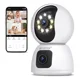 thumbnail image 1 of Kuiiyer® 4mp Cámara De Seguridad Vigilancia Wifi Doble Lente Mascota Bebe Admite Intercomunicador Bidireccionalvisión Nocturna A Todo Color, 1 of 8