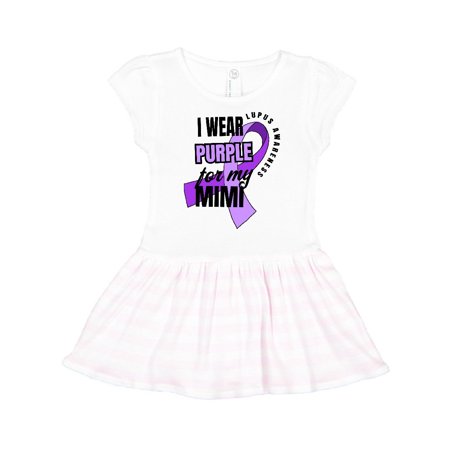 

Inktastic I Wear Purple For My Mimi Lupus Awareness Gift Toddler Girl Dress