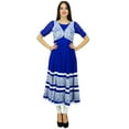 thumbnail image 6 of Bimba Women Long Flaired Anarkali Kurti Designer Kurta Party Wear Clothing, 6 of 7