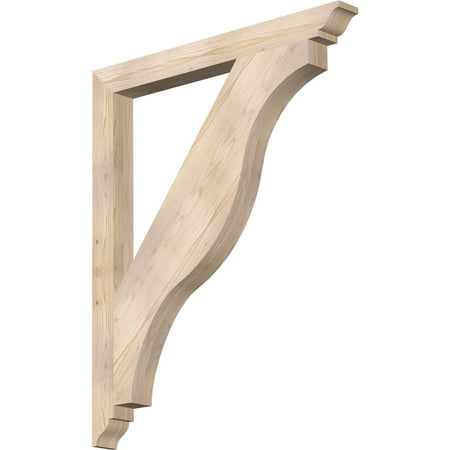 

Ekena Millwork 3 1/2 W x 38 D x 46 H Funston Traditional Smooth Bracket Douglas Fir