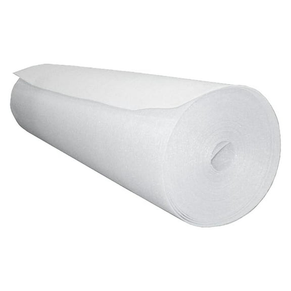 Above Ground Pool Wall Foam - 125ft Roll, 1/8in x 42in White - Liner Protector, Rust & Corrosion Prevention, Smooth Surface Padding