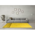 thumbnail image 3 of Ahgly Company Indoor Rectangle Solid Yellow Modern Area Rugs, 2' x 3', 3 of 4