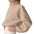 thumbnail image 3 of Chaqueta Corta de para Mujer con Dobladillo con Cordón Leche de Avena XL, 3 of 8