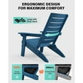 thumbnail image 4 of WINSOON HIPS Folding Adirondack Chairs with Arc Back & Cup Holder Set Of 2-Navy, 4 of 7