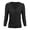 Black, variant on Women's Knit Cardigan Sweater – 3/4 Sleeve V-Neck Basic Classic Casual Button Down Soft Lightweight Top