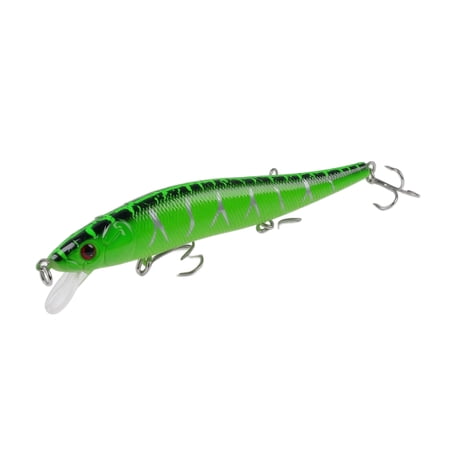 Sinking Minnow Fishing Lure 11.5cm 14g Artificial Bait for Bass Trout Perch in Lakes Rivers Reservoirs Plastic Hard Bait with Swimming Action for Anglers