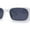 White Black, variant on Womens Mod Oval Retro Narrow Rectangle Plastic Sunglasses All Black