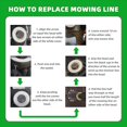 thumbnail image 4 of 3X C3-2 Trimmer Head para FSA57, FSE52 Weed Eater Head, Reemplaza C3-2, 4009 710 2106, 4 of 5