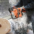 thumbnail image 4 of Aruwei 1 Set 58cc 20 Inch Gasoline Chainsaw Multifunctional High Power Gas-powered Fast Cutting Labor-saving Gas Sawing Handheld Cutting Wood Chainsaw Logging Machine Garden Supplies Chain Saw, 4 of 7