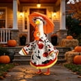 thumbnail image 4 of AZXY Halloween Porch Goose Outfits, 23" Raincoat Goose Duck Clothes for Cement & Plastic Porch Goose Statue, Goose Clothes, Outdoor Halloween Decorations for Yard Lawn Patio Garden Porch, 4 of 5