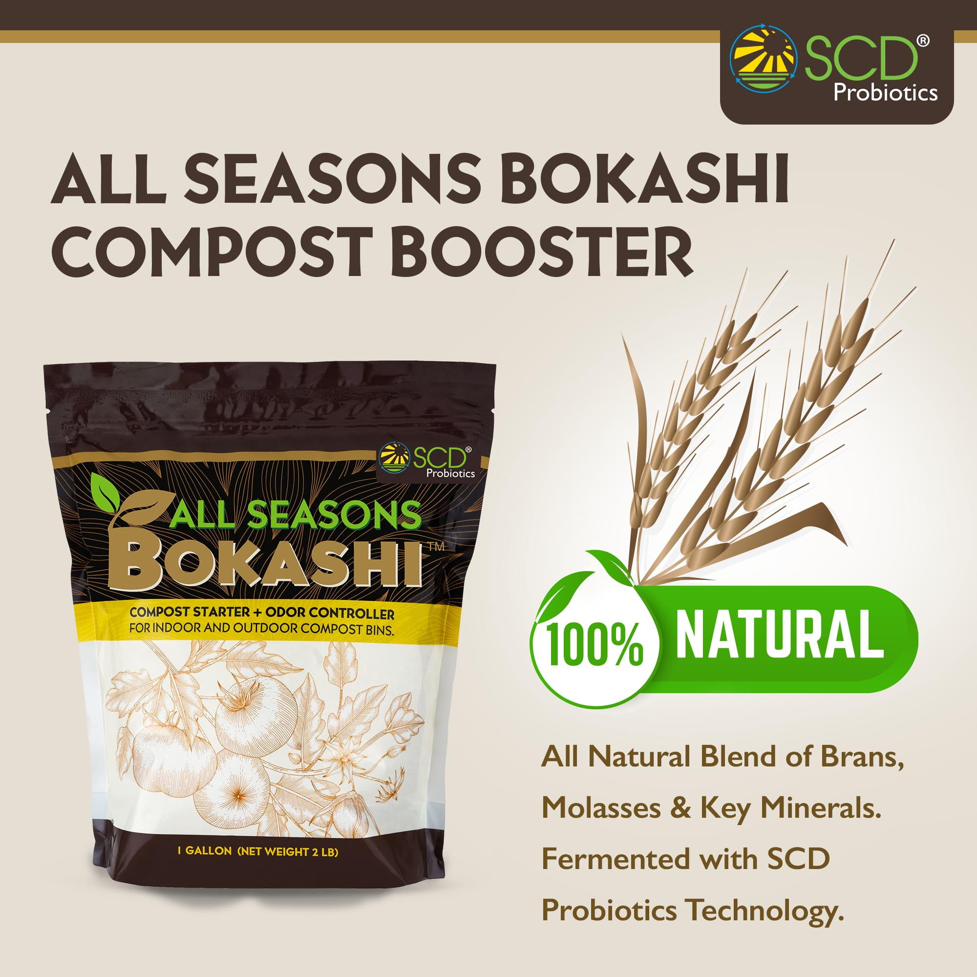 Activateur biologique de compost 1 kg Bokashi Exel GSA